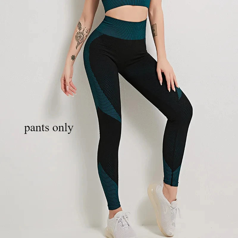 Yoga-Set für Damen, Top und Leggings