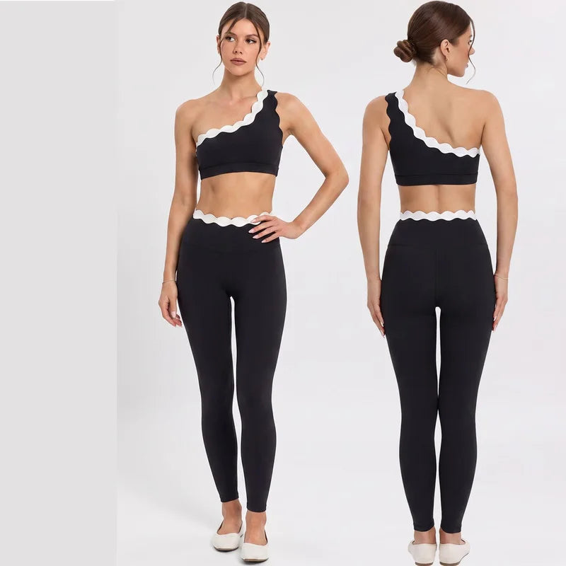 Ensemble yoga femme, 2 pièces, haut et legging