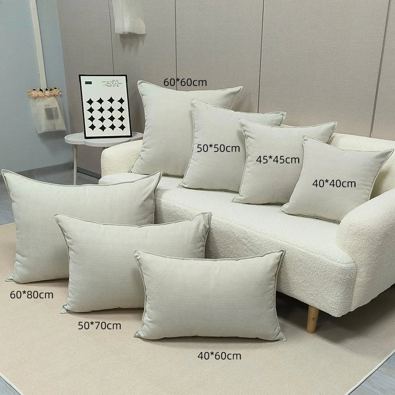 60x60/50x70/60x90CM Multiple Sizes Throw Pillow Cover Living Room Sofa Solid Cushion Cover Decor Home Decorative Pillowcase