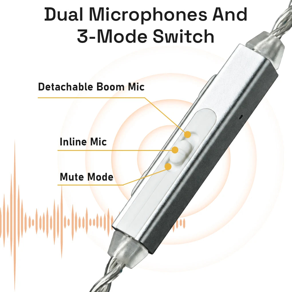 EPZ G20/G20 Pro HIFI Gaming Earphone HiFi Music/Gaming Headphones Type-C Interface / 3.5mm Headphone Detachable Cable