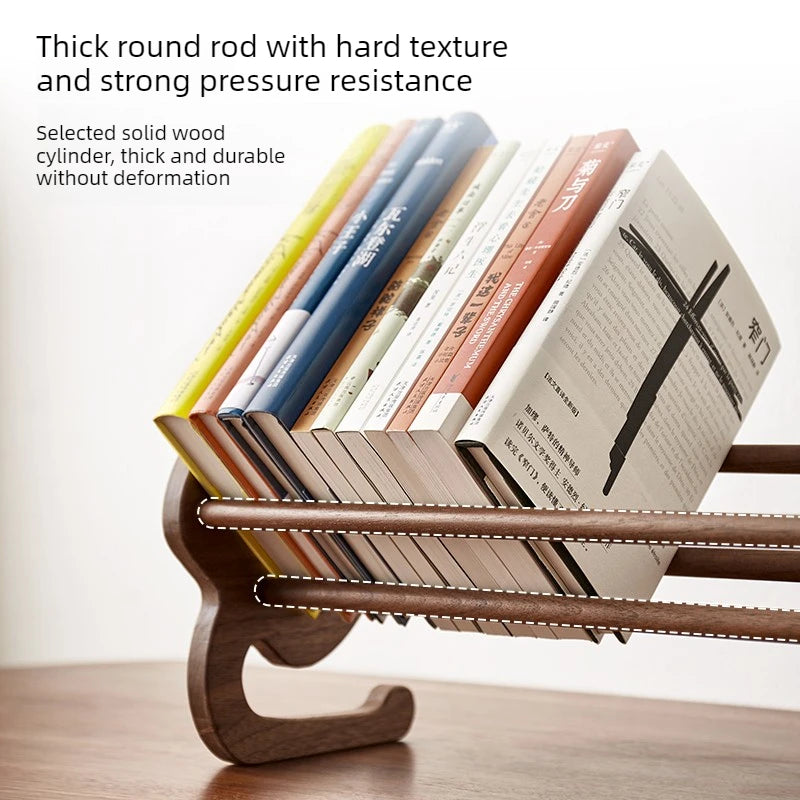 Wooden Desktop Book Stand and Bookend
