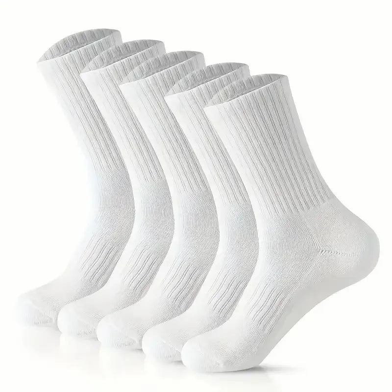 5/10/20 Paar neutrale Socken in Unifarben mit Rundhalsausschnitt, für Frühling und Sommer, schweißabsorbierend, atmungsaktiv und bequem, Sportsocken für alle Jahreszeiten