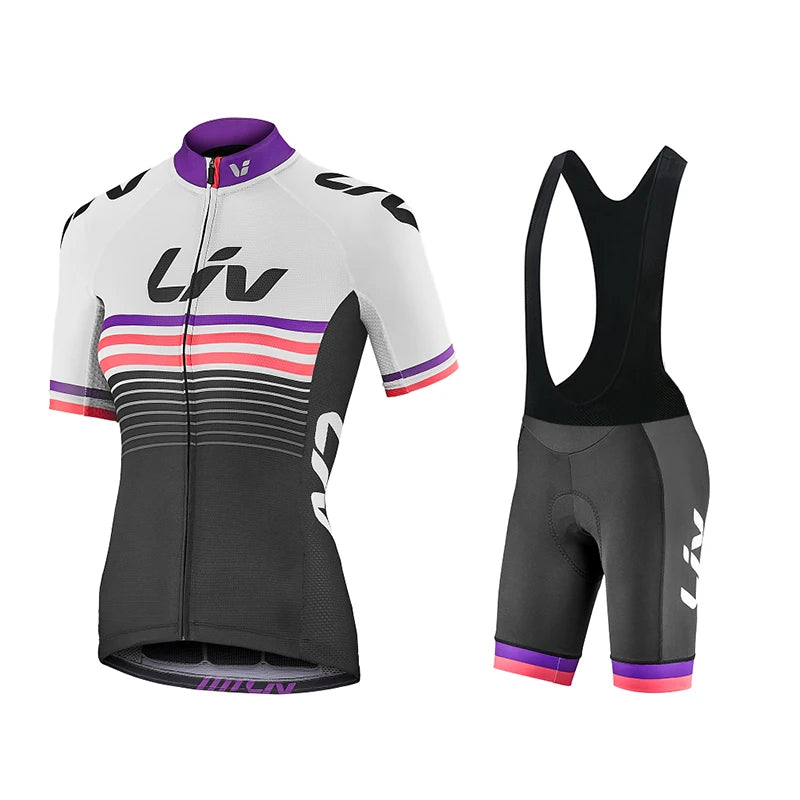 Conjunto de ropa de ciclismo Liv 2023 nuevo para mujer, camiseta de ciclismo, traje de ropa para bicicleta, versión Liv Team, traje de competición, ropa de ciclismo femenina