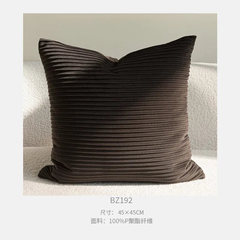 Luxuriöser Kissenbezug 30 × 50 / 45 × 45 cm mit Zweigmuster – maillardbrauner Kissenbezug für Zuhause, Hotel, Bett, Wohnzimmer und Sofa