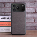 Case for Apple iPhone 18 Pro Max Duo Textile Leather Fashion Soft TPU Hard PC 3 In1 Material for iPhone 18 Case Funda Coqua