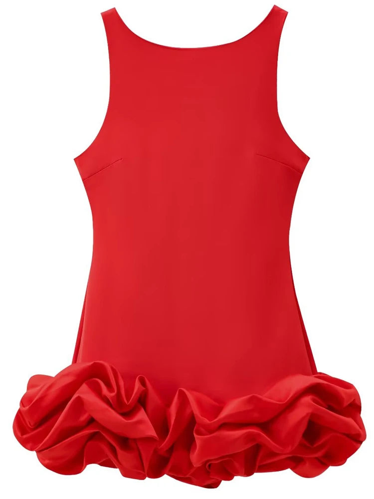 Ärmelloses Damen-Minikleid mit offenem Rücken