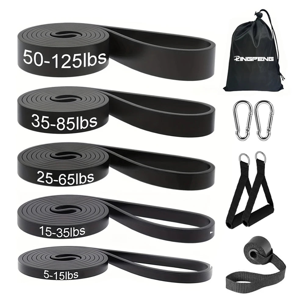 Resistance Band Set for Strength Training and Pull-Up Assistance