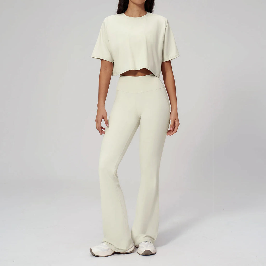 Ensemble yoga femme, 2 pièces, haut et legging