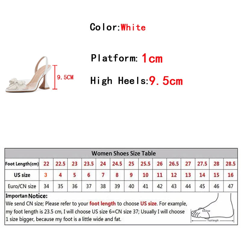 Slingback donna Liyke con fiocco perlato e tacco scultoreo
