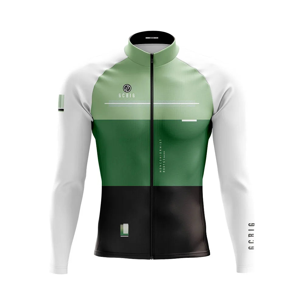 Giacca ciclismo uomo in pile con tre tasche