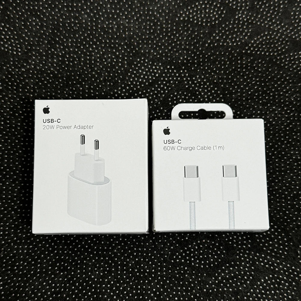 20W USB-C Power Adapter Original Fast Charger for iPhone 17/16/15 Mini pro Max Type C with Apple Cable Compatible with iPhone 14