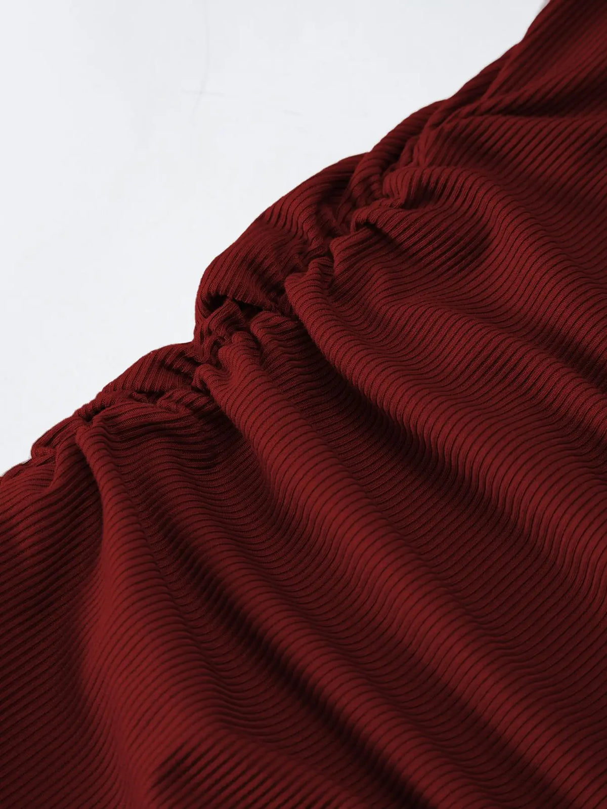 Mini abito aderente donna monospalla in poliestere ed elastan — immagine 4
