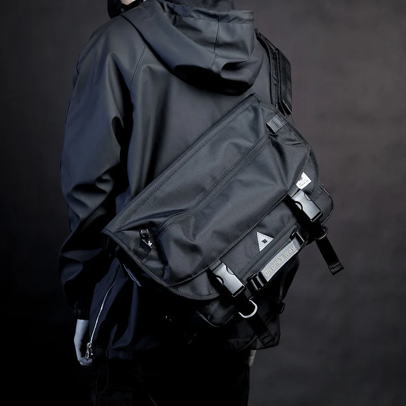MOYYI Men Crossbody Bag Casual Trendy Waterproof Large Capacity Lightweight Bags For Teenage Daily Life Shoulder Messenger Bag