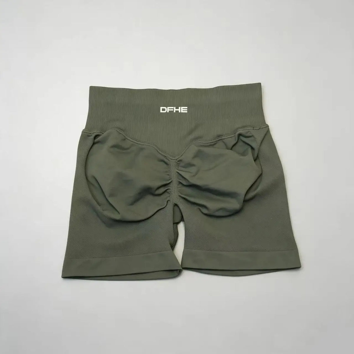 Pantaloncini yoga donna in nylon a vita alta