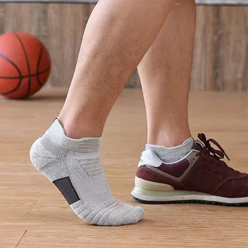 1/3 Pares de calcetines antideslizantes de fútbol para hombre, de algodón, cortos y de caña larga, para fútbol y baloncesto, transpirables y antiolor, talla 39-45