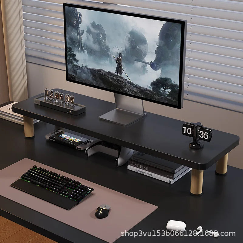 Wooden Monitor Stand and Desk Riser