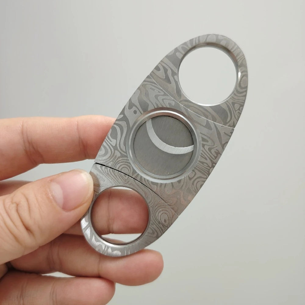 Klassischer Zigarrenschneider aus Edelstahl, scharfes manuelles Werkzeug, Premium-Rauchzubehör, ideales Weihnachtsgeschenk für Männer