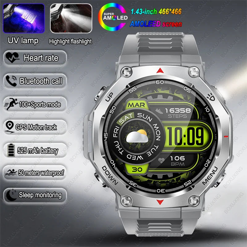 Bluetooth Calling Sports Smartwatch with 5 ATM Rating
