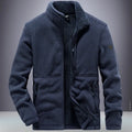 Men's cotton jacket with zip closure