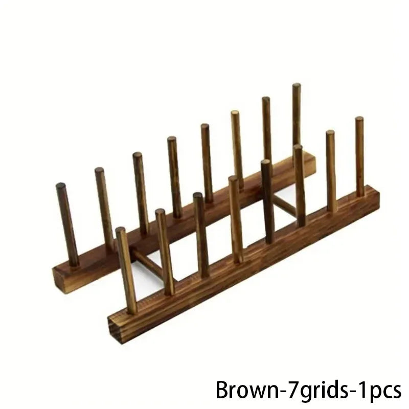 Organizador de almacenamiento para cocina, multifuncional, con escurridor de vajilla, de madera, accesorios de cocina