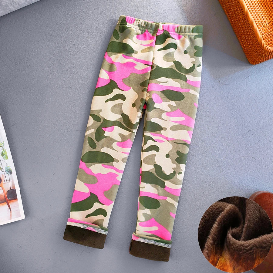 Children’s Fleece-Lined Printed Leggings