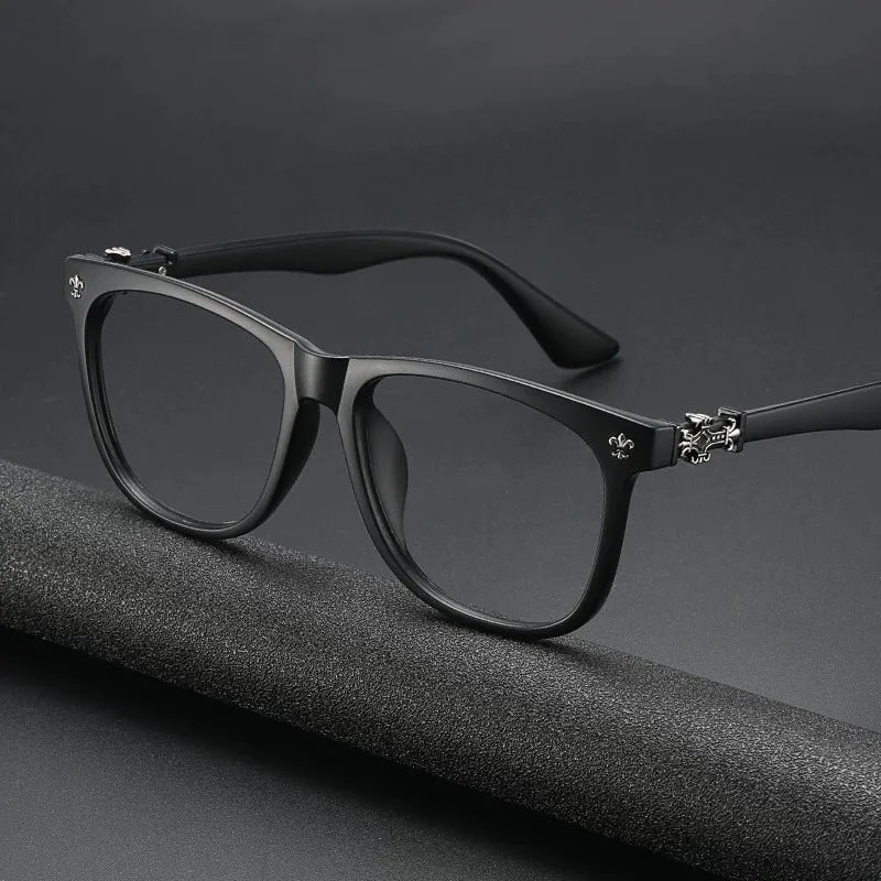 Modische Brillenfassung für Damen, Blaulichtfilter, eckige Brille für Herren, Vintage-Korrektionsbrille