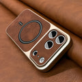 New Matte Artificial Leather Magnetic Phone Case for IPhone 18 17 Air 16 15 14 13 Pro Max for Magsafe Wireless Charge Back Cover