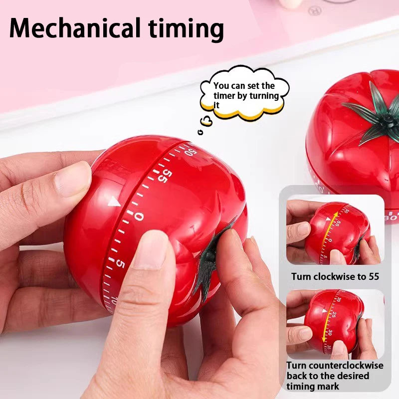 Minuteur de cuisine tomate, réveil mécanique à compte à rebours, rappel électronique, outil de chronométrage pour la cuisine et les jeux
