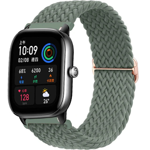 Correa para Amazfit GTS 4/4 mini/2/2e/3/GTR 4/2/3/Pro/stratos 3 accesorios reloj inteligente pulsera amazfit bip correa 20mm 22mm
