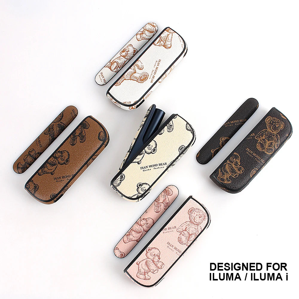 La funda protectora de piel sintética es adecuada para ILUMA. Es un accesorio protector moderno y de tendencia para cigarrillos electrónicos.