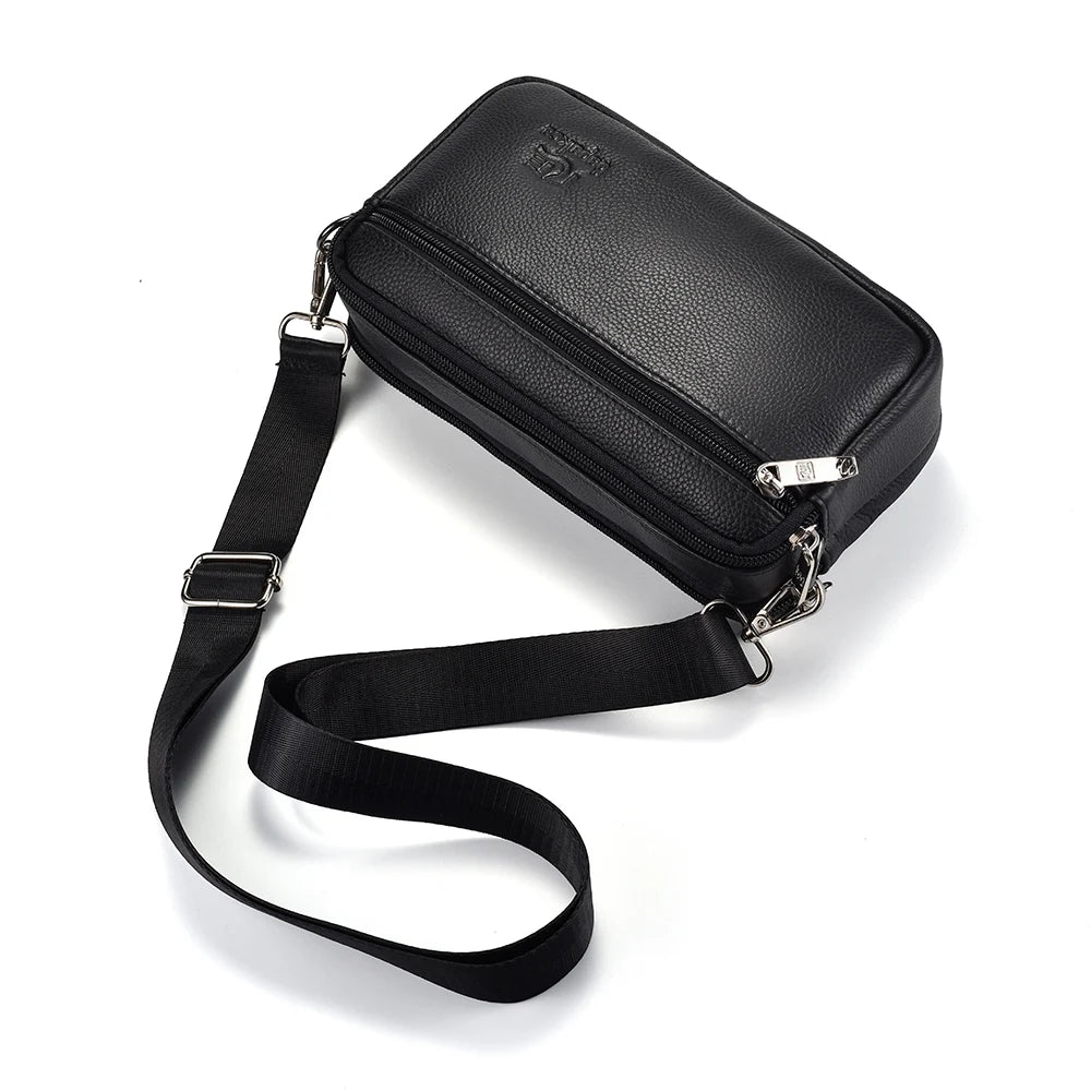 Men’s Genuine Leather Crossbody Bag