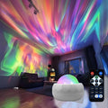 Veilleuse Projecteur Ciel Étoilé Aurore Vague d'Eau Télécommande Projection Nord Lampe Décoration Noël Lumières