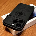 Coque de téléphone pour iPhone 11 Coques iPhone 15 16 17 18 Pro Max 14 13 12 X XS Plus Air Motif de boussole créatif Coque souple antichoc