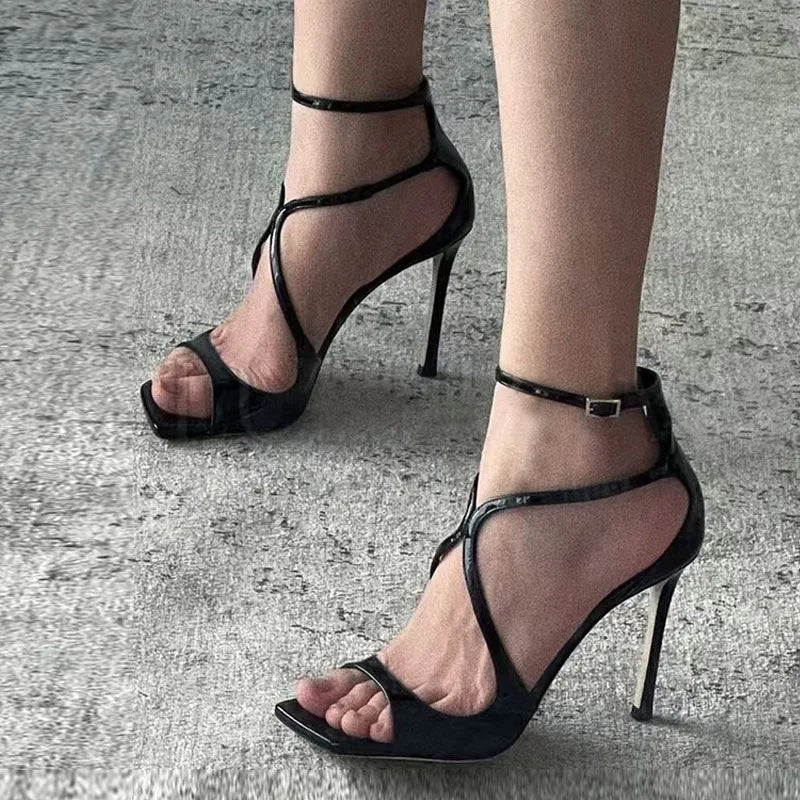 Sandali donna Liyke luminosi con cinturino diagonale