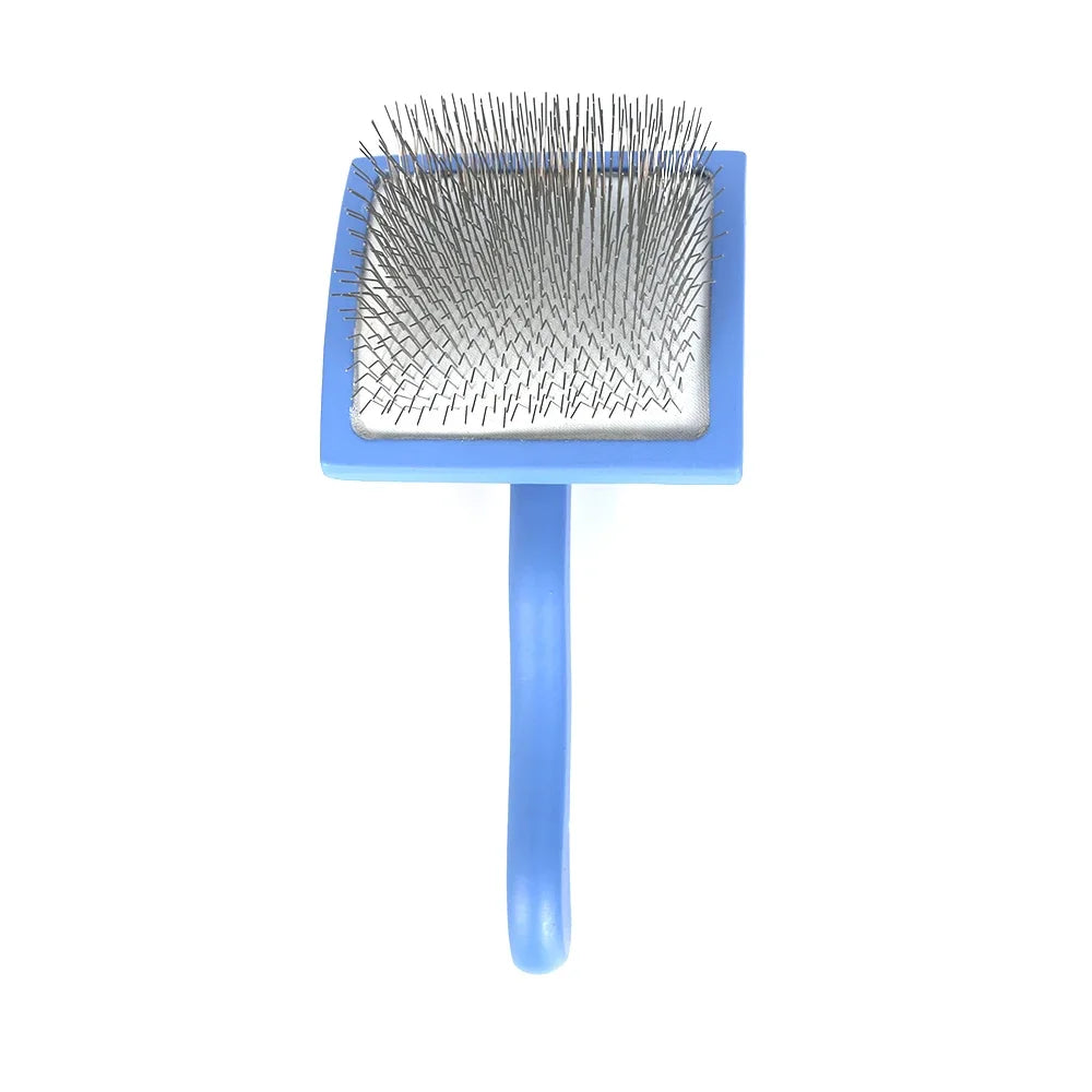 Brosse démêlante pour animaux de compagnie, outil manuel de toilettage, brosse à poils à long manche, accessoire professionnel réutilisable pour animaux