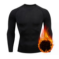 Maglia sportiva uomo nera a maniche lunghe