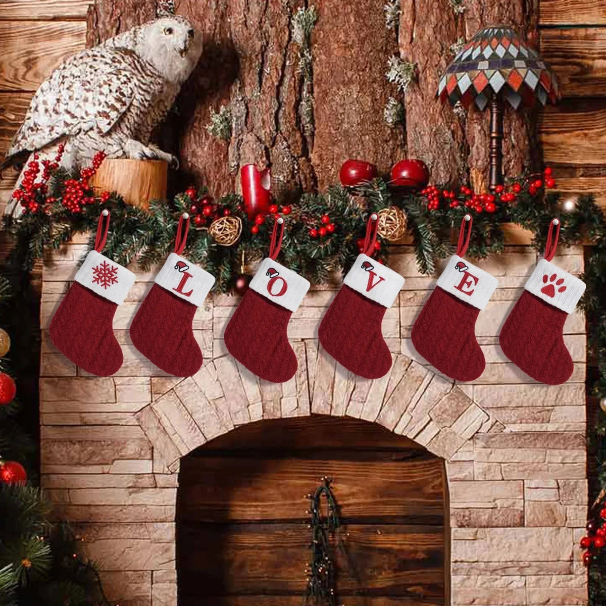 Christmas Alphabet Knitting Socks Christmas Tree Ornaments Christmas Decorations For Home 2024 Navidad Noel 2025 Xmas Gift