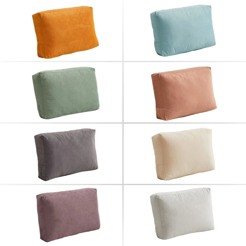 Rectangular Sofa Pillowcase Back Cushion Cover Fleece Fabric Nordic Home Living Room Decorate Lumbar Pillow Case Unstuffed