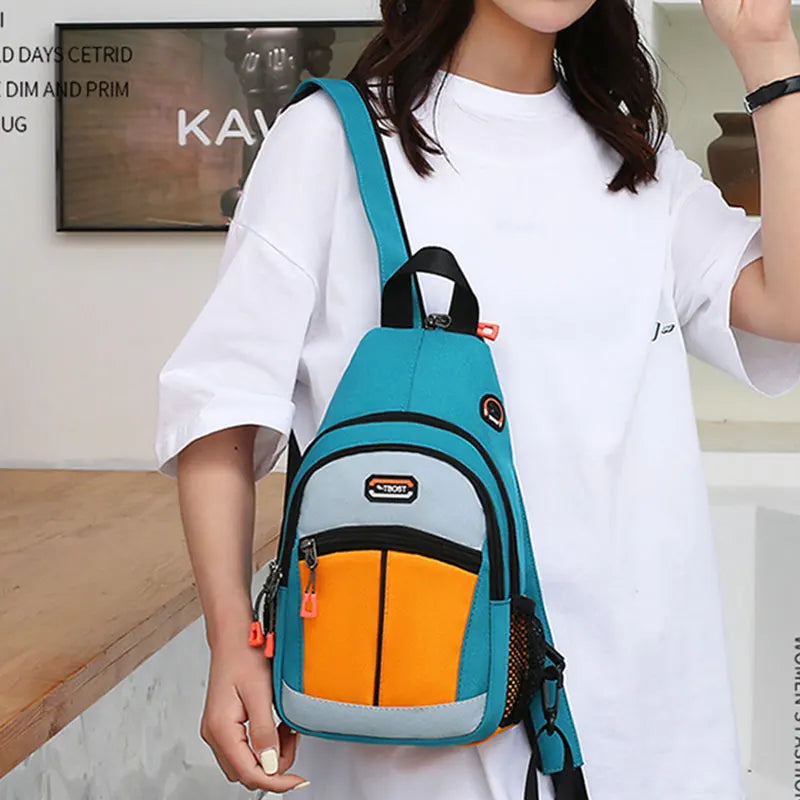 Oxford Fabric Crossbody Chest Bag