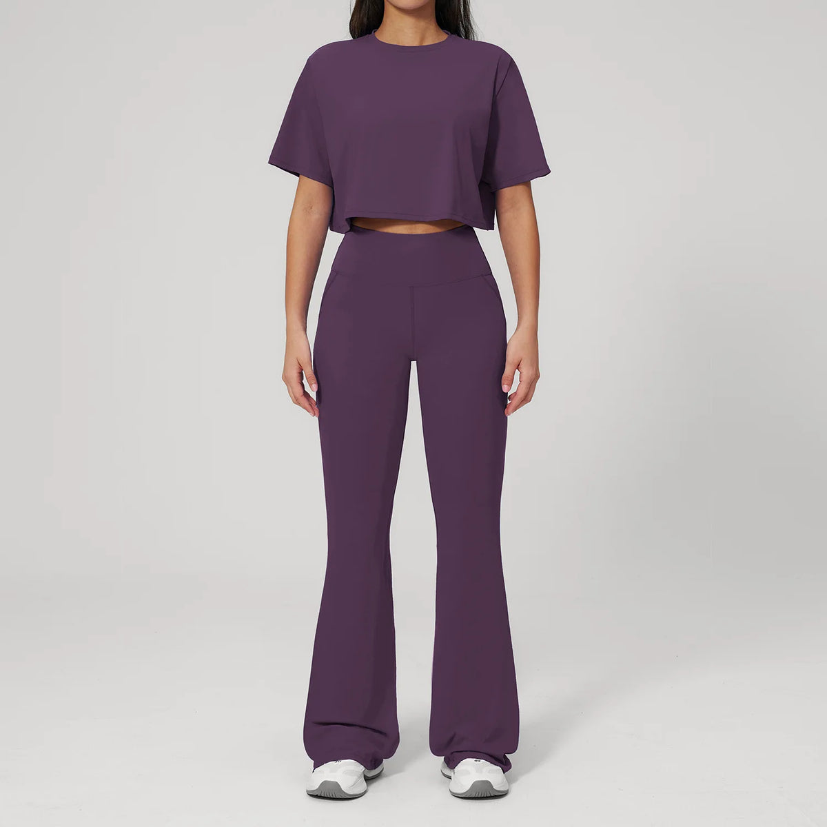 Ensemble yoga femme, 2 pièces, haut et legging