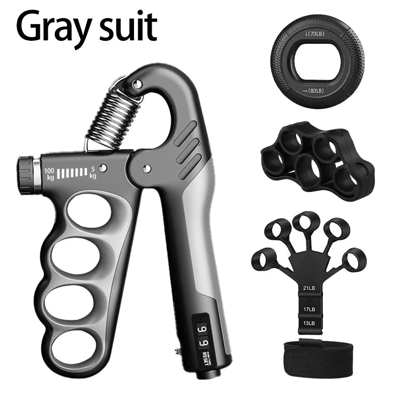 Adjustable Hand Grip Strengthener with Counter