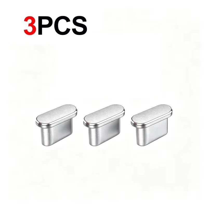 1-5Pcs Metal USB Type C Dust Plug For iPhone 18 17 16 Pro Max Mobile Phone Type-C Charging Port Protector Cover Cap Stopper