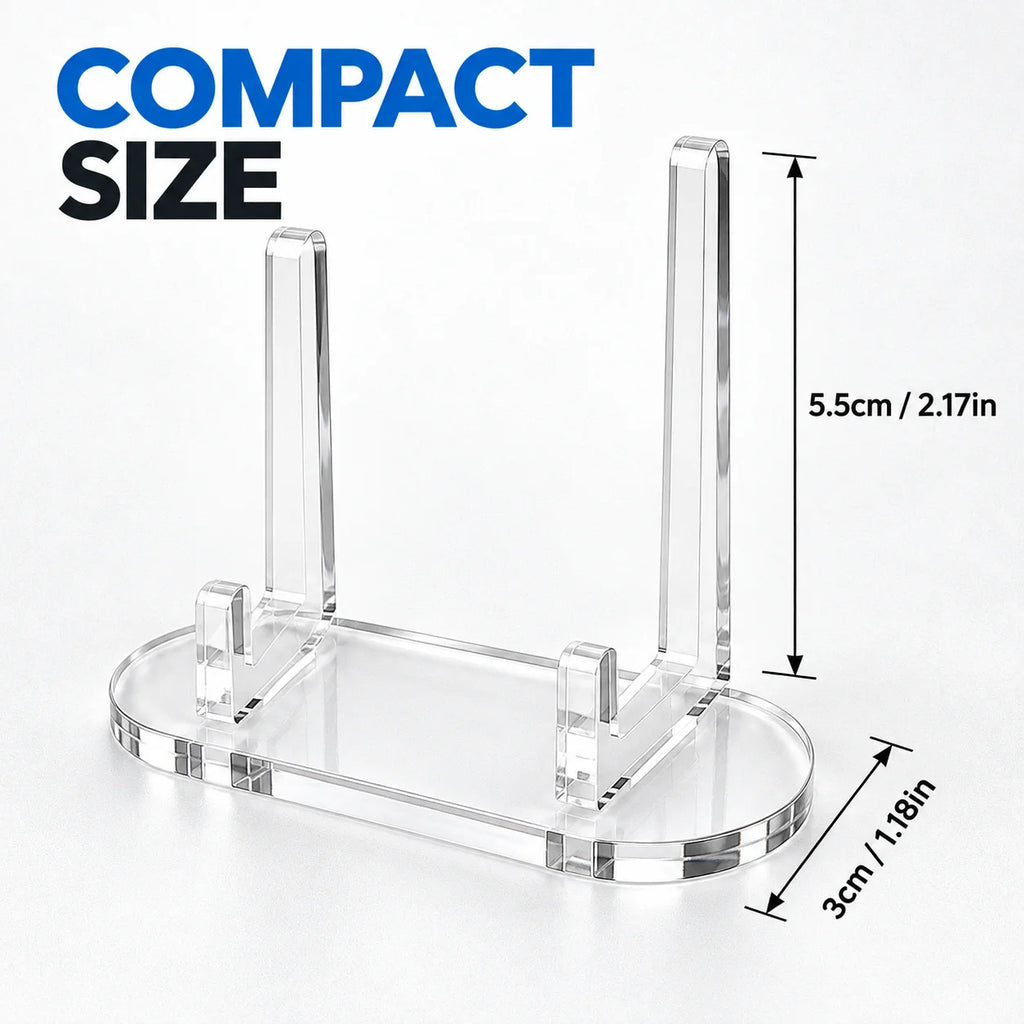 Clear Acrylic Display Stands, 1–10 Piece Sets