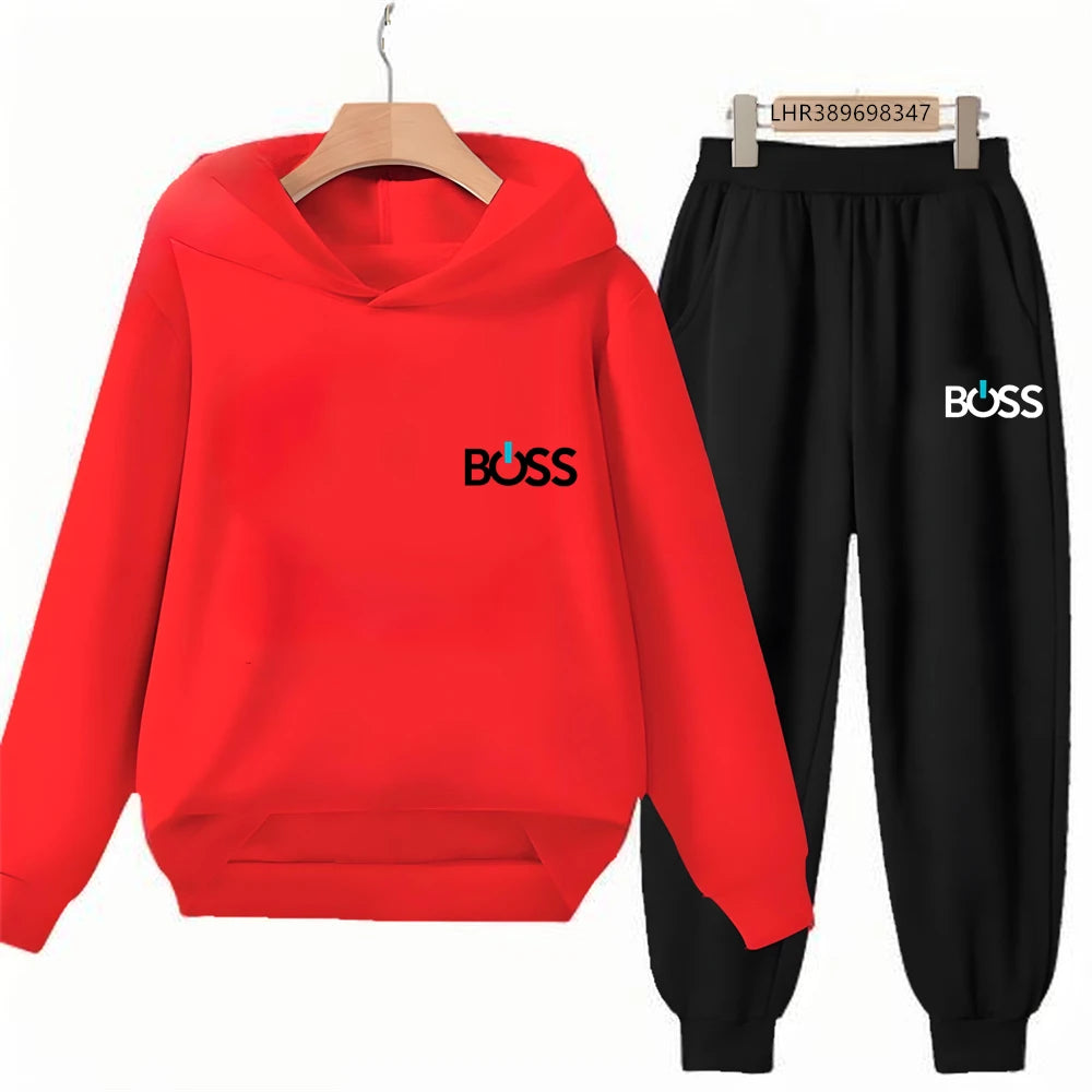 Children’s Printed Hoodie and Trousers Set