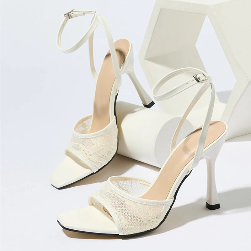 Sandali donna Liyke in rete con fascia incrociata