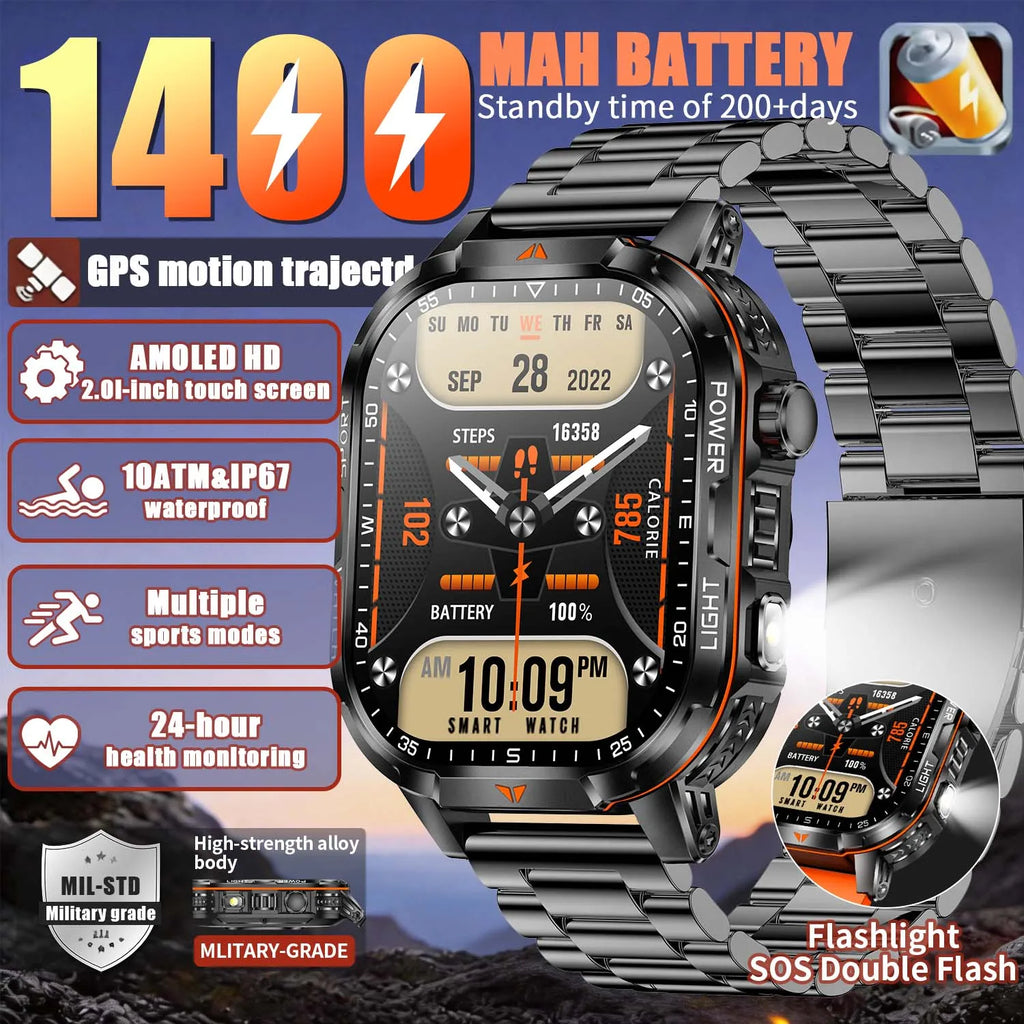 Smartwatch TFT da 2,01″ con chiamate Bluetooth e GPS via smartphone