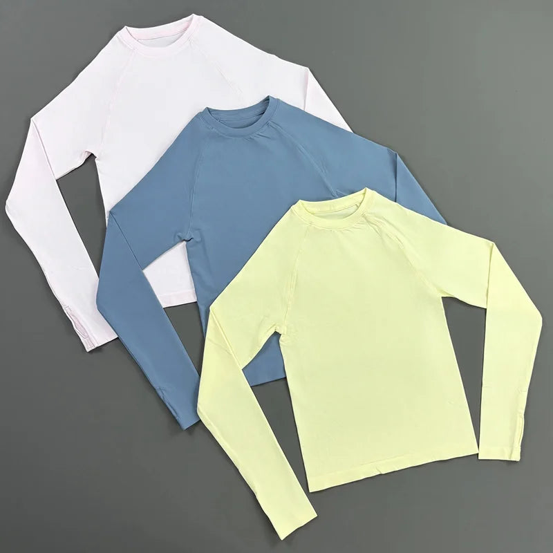 Sportshirt für Damen, langärmelig