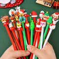 12 neutrale Stifte im Weihnachtsdesign, Schreibwaren für Büro und Lernplatz, schöne Geschenke für Schüler, verschiedene Stile, DIY-Festtagsdekorationen