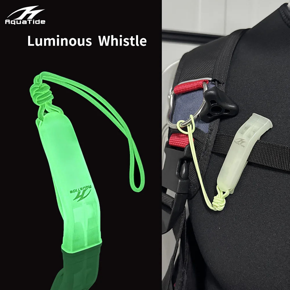 1Pcs Outdoor Survival Powerful Luminous Whistle Ultra-high Decibel Whistle Emergency Safety Whistle For Water Sports EDC Pendant