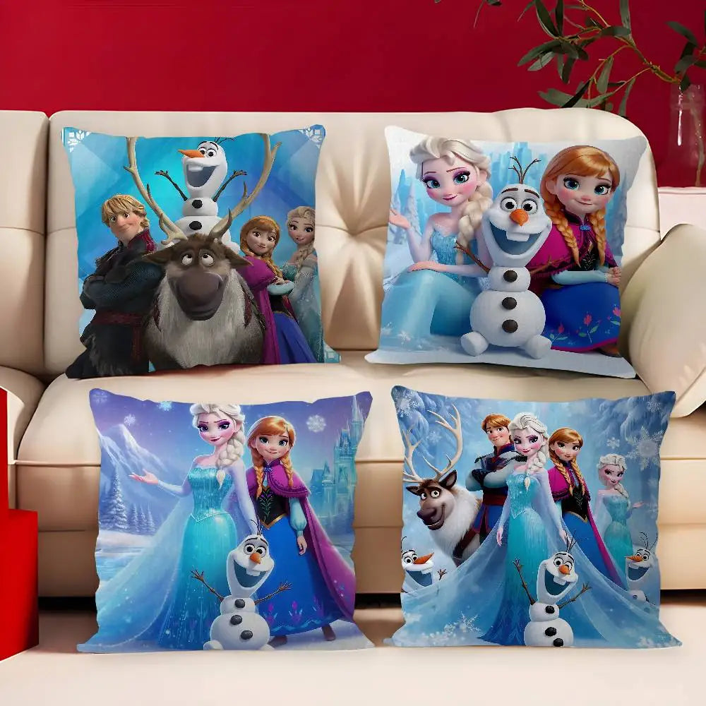 Cartoon-F-Frozenes Maple Design Cushion Cover Happy Autumn Harvest decor Holiday Decorati Pillow Cover